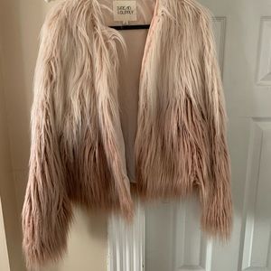Faux fur ombré jacket S